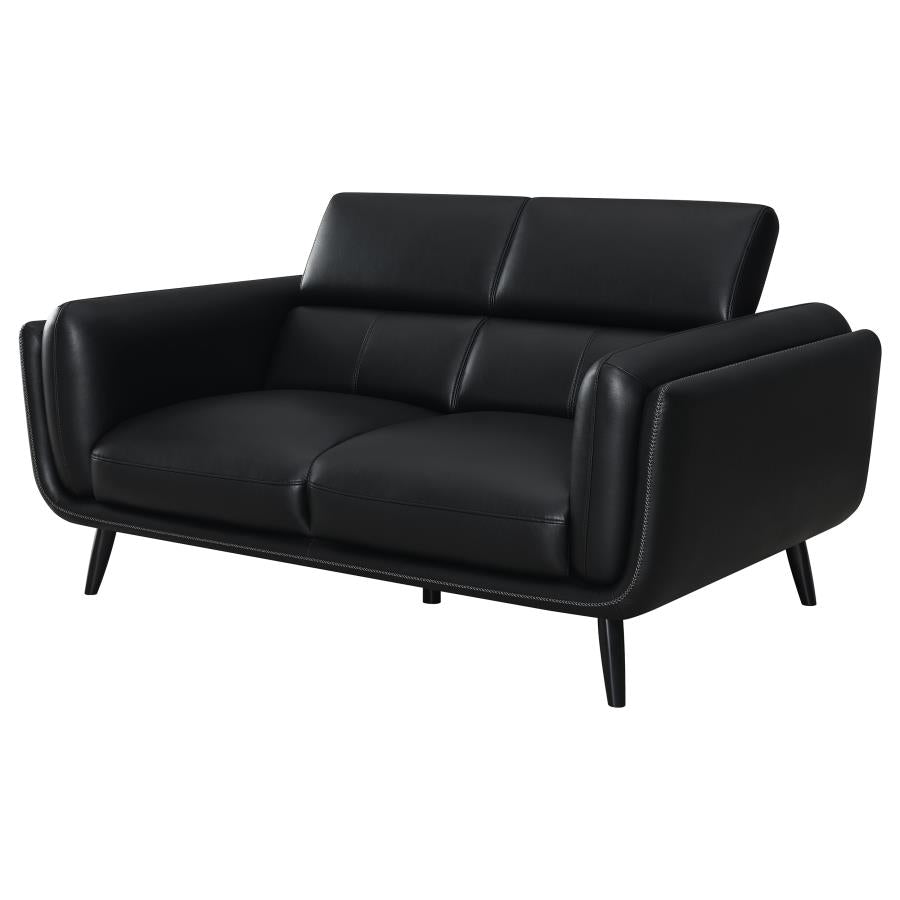 Shania Black Loveseat