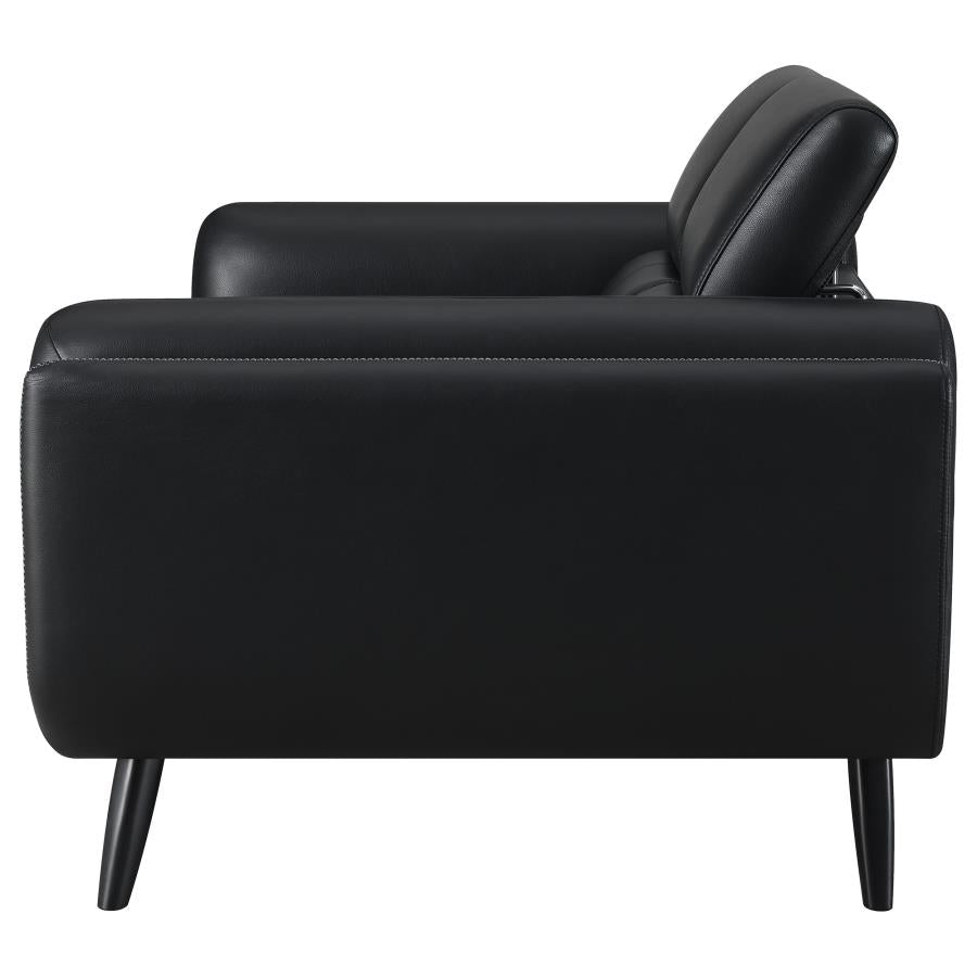 Shania Black Loveseat