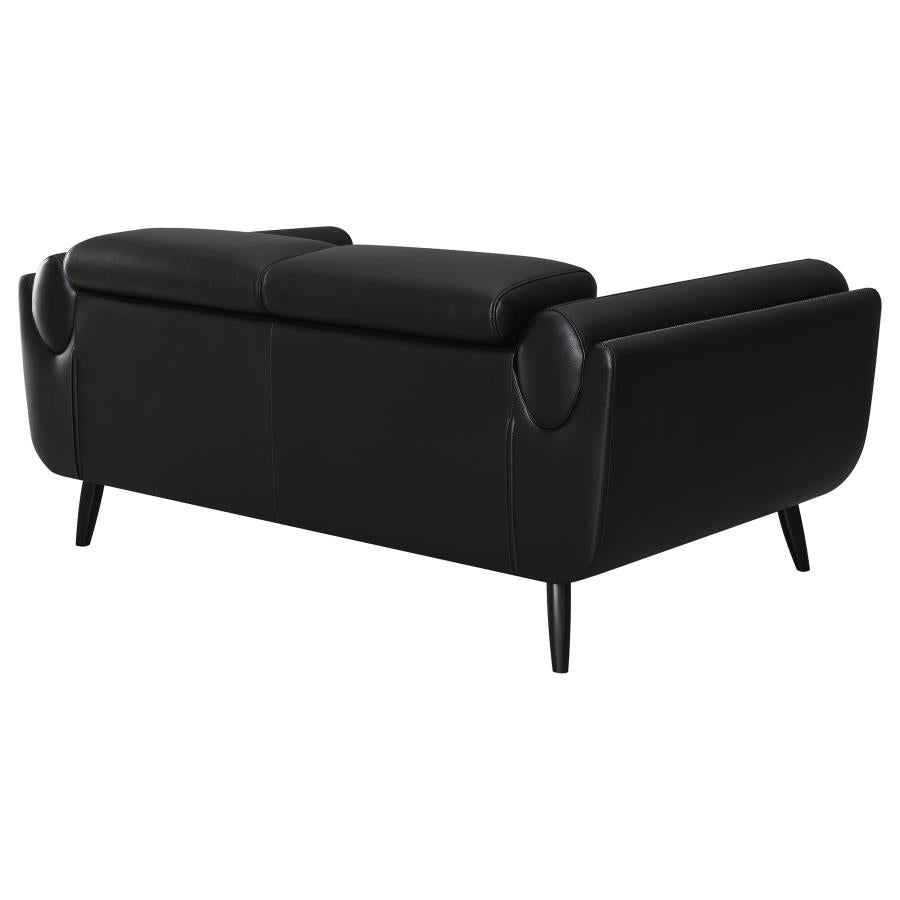 Shania Black Loveseat