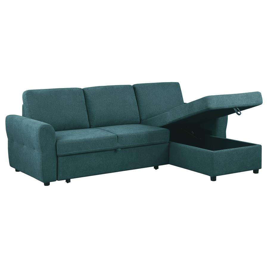 Samantha Blue Sleeper Sectional