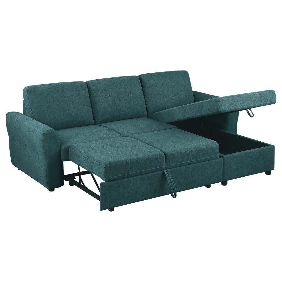 Samantha Blue Sleeper Sectional