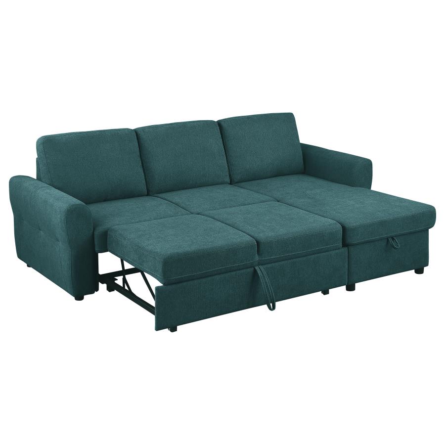 Samantha Blue Sleeper Sectional