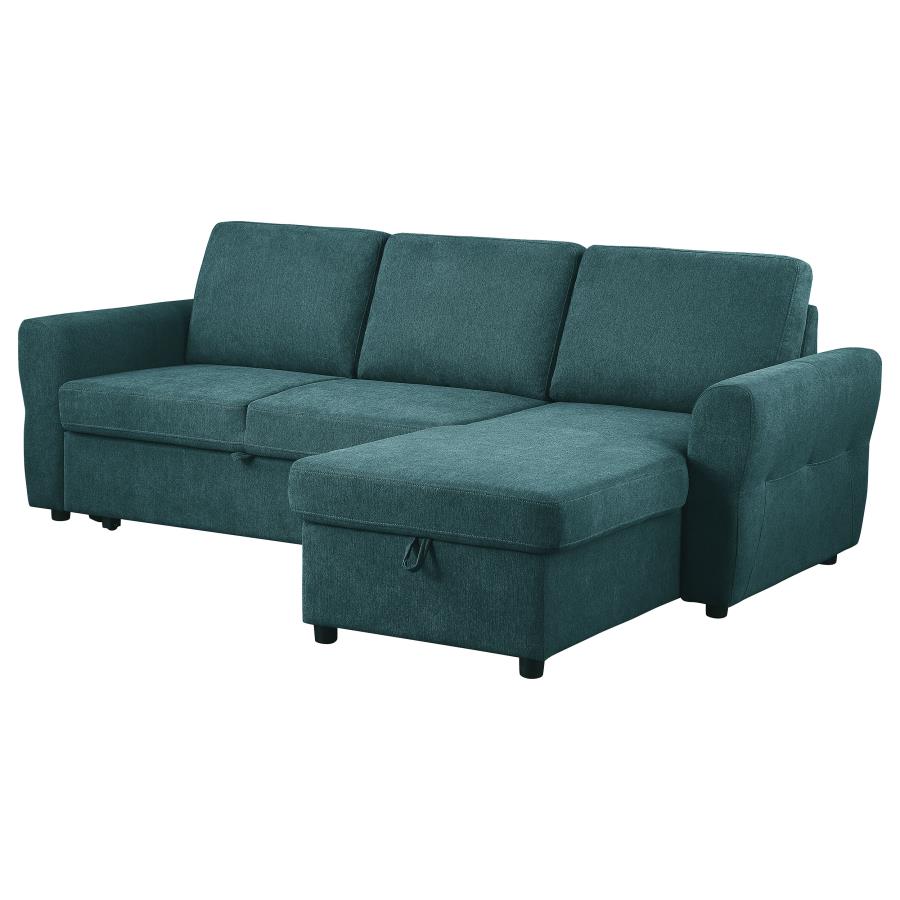 Samantha Blue Sleeper Sectional