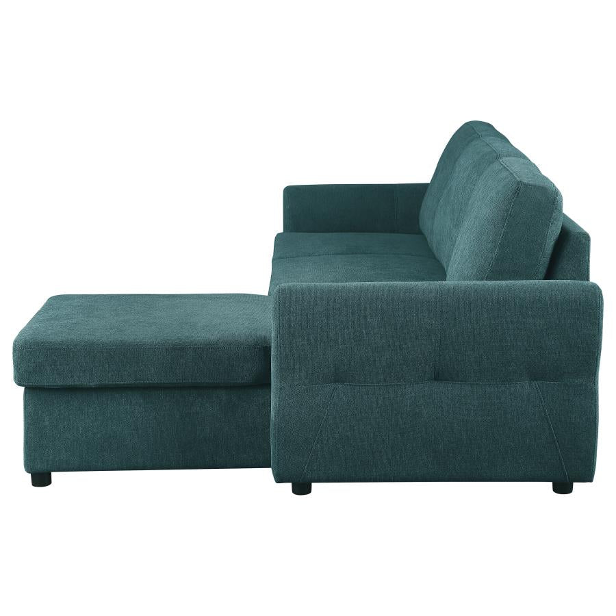 Samantha Blue Sleeper Sectional