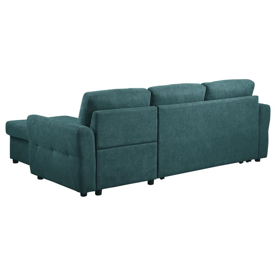 Samantha Blue Sleeper Sectional