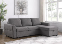 Samantha Grey Sleeper Sectional