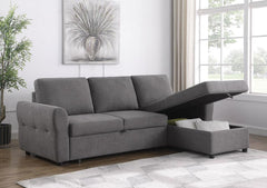 Samantha Grey Sleeper Sectional
