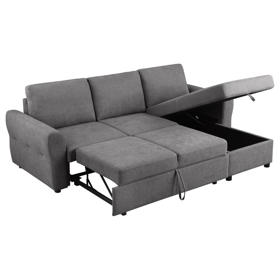 Samantha Grey Sleeper Sectional