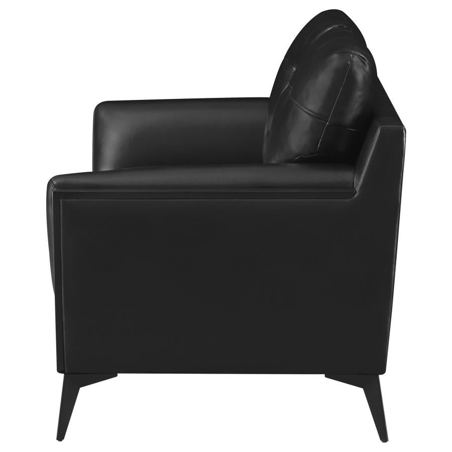 Moira Black Loveseat