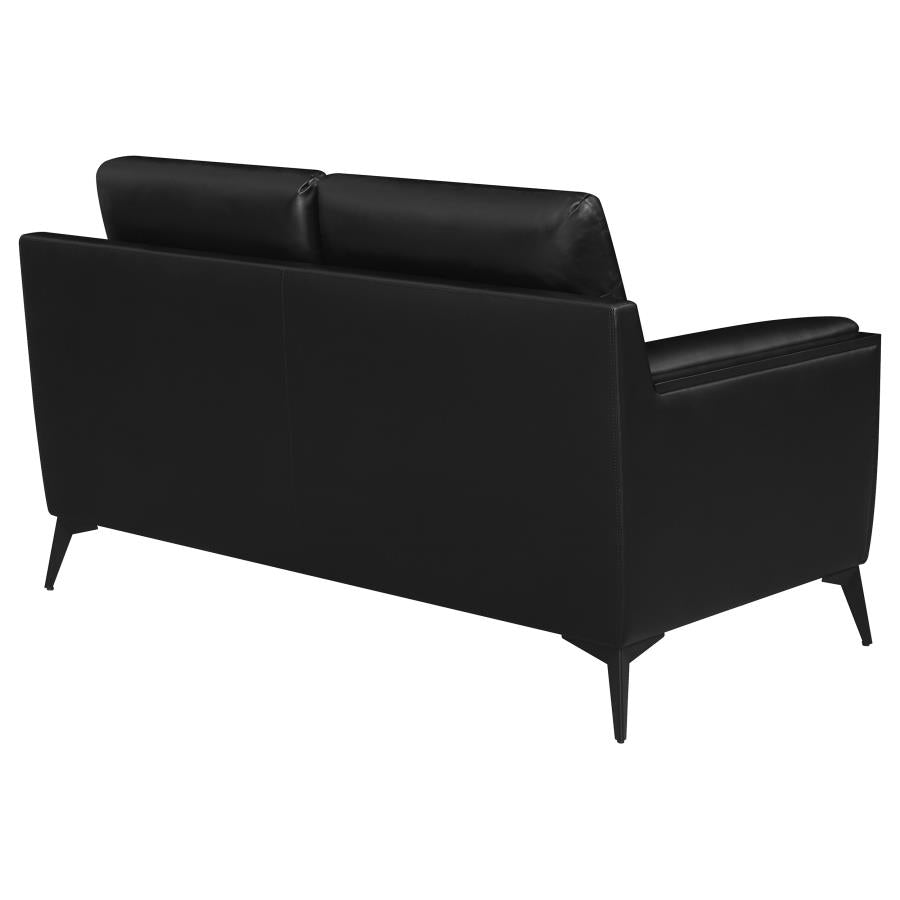 Moira Black Loveseat