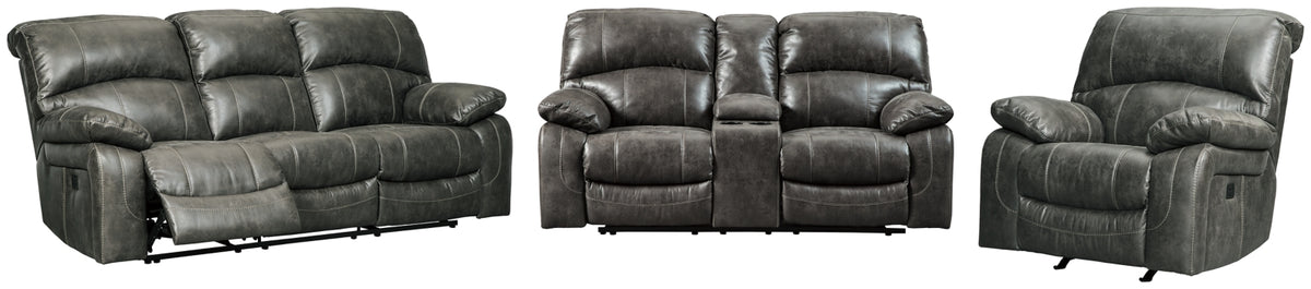 Dunwell Power Reclining Sofa and Loveseat with Power Recliner