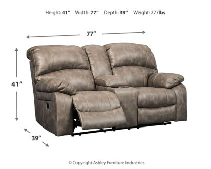 Dunwell Power Reclining Loveseat with Console