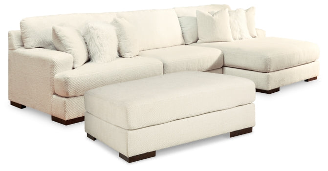 Zada 2-Piece Sectional with Ottoman - PKG013080