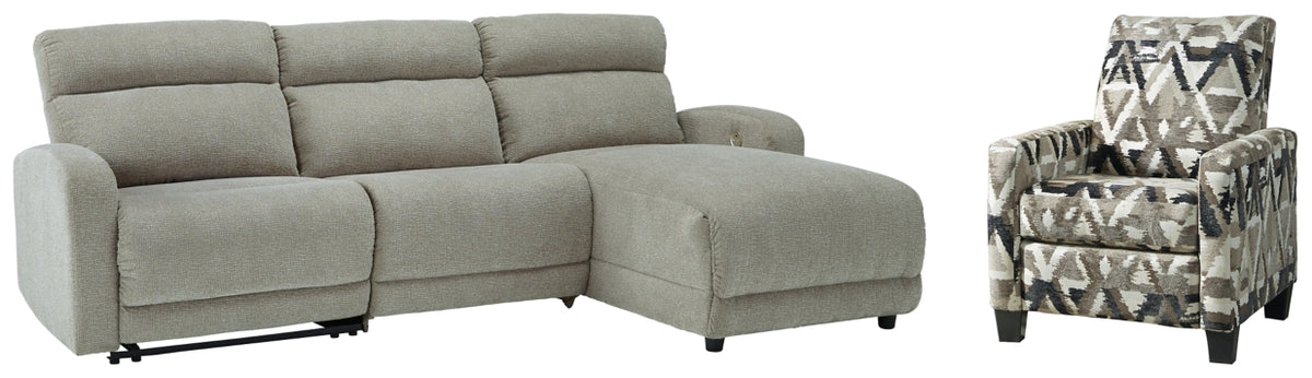 Colleyville 3-Piece Sectional with Recliner - PKG008156