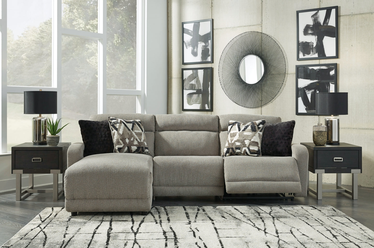 Colleyville 3-Piece Sectional with Recliner - PKG008158