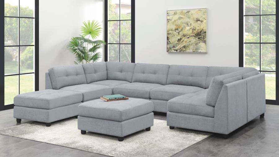 Claude Grey 7 Pc Sectional