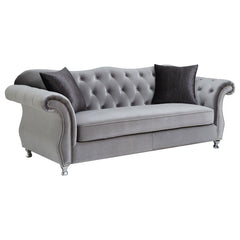 Frostine Silver Sofa