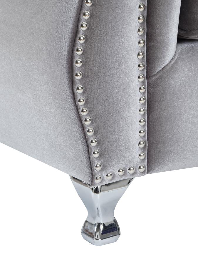 Frostine Silver Loveseat