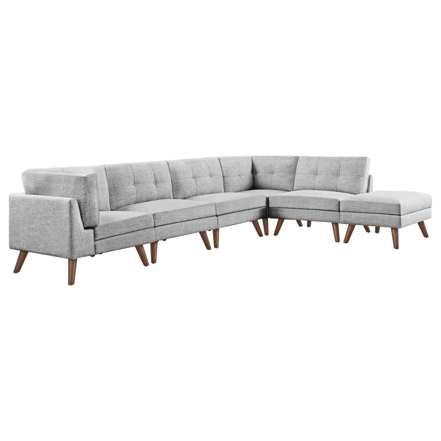Churchill Grey 6 Pc Sectional