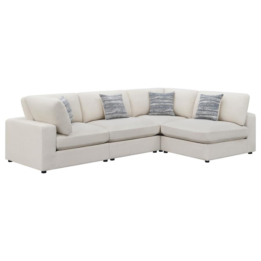 Serene Beige 4 Pc Sectional