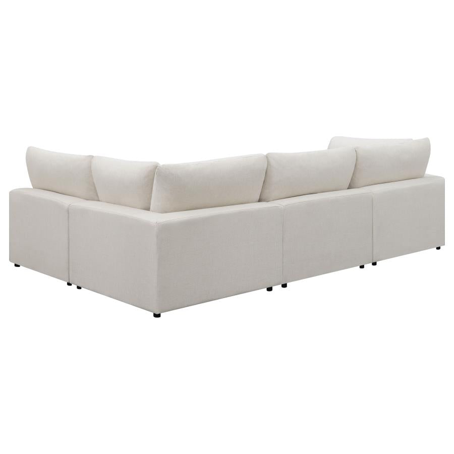 Serene Beige 4 Pc Sectional