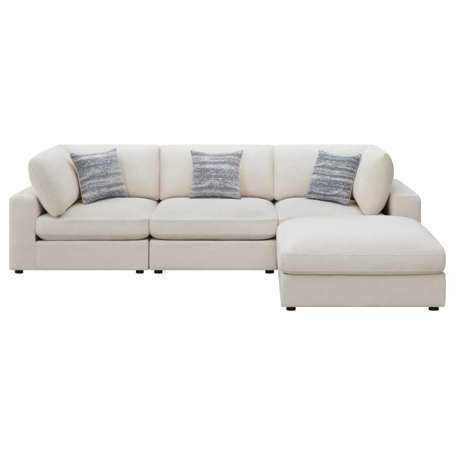 Serene Beige 4 Pc Sectional