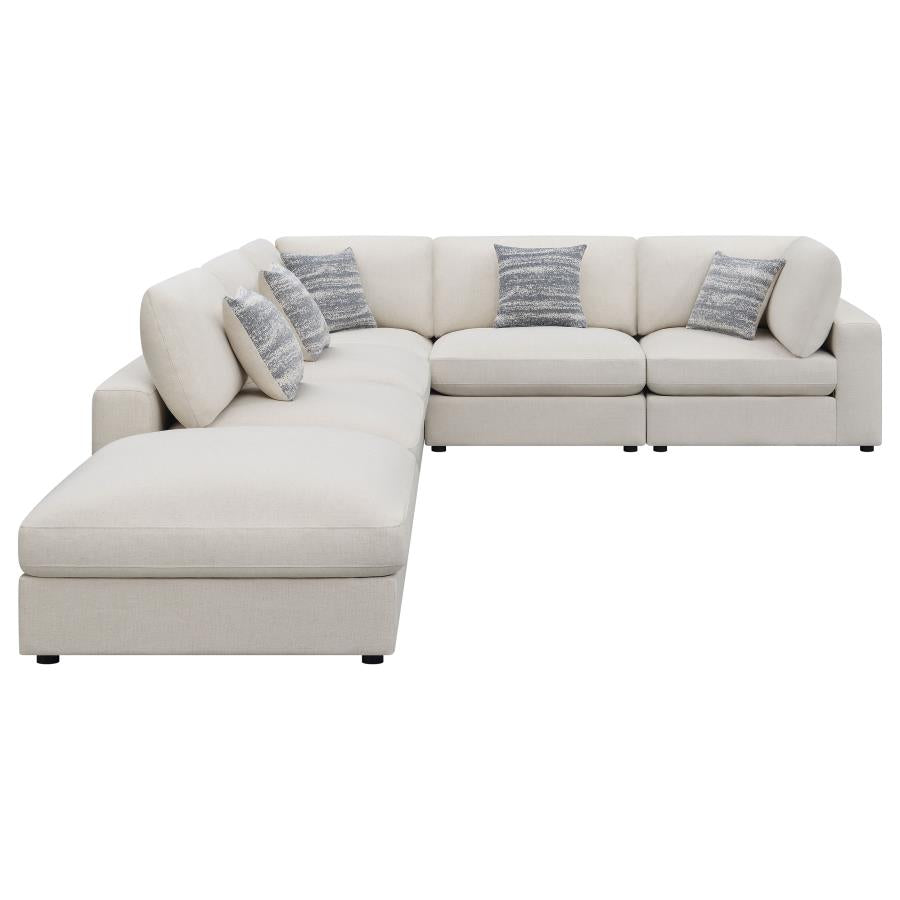 Serene Beige 6 Pc Sectional