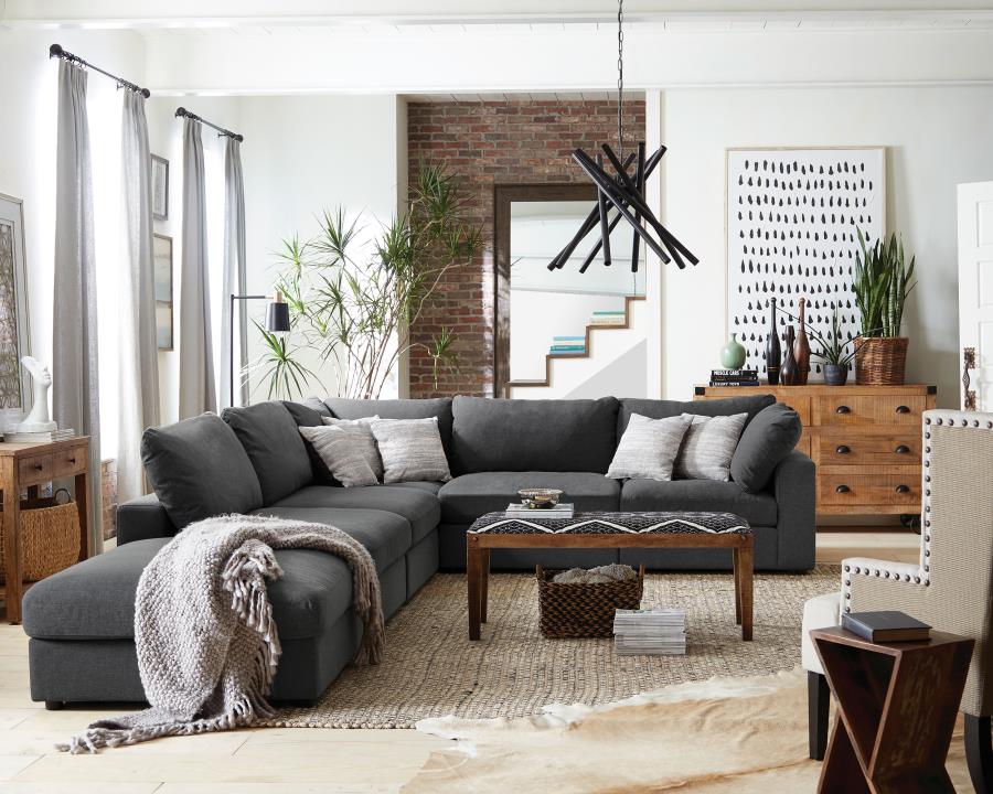 Serene Grey 4 Pc Sectional