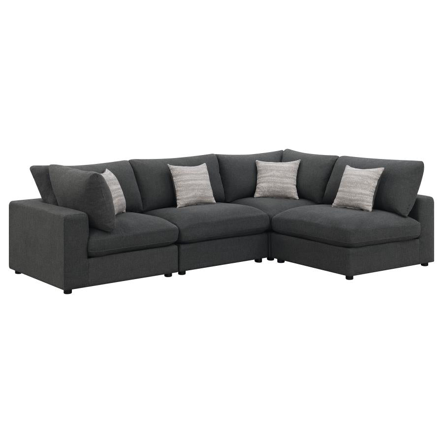 Serene Grey 4 Pc Sectional