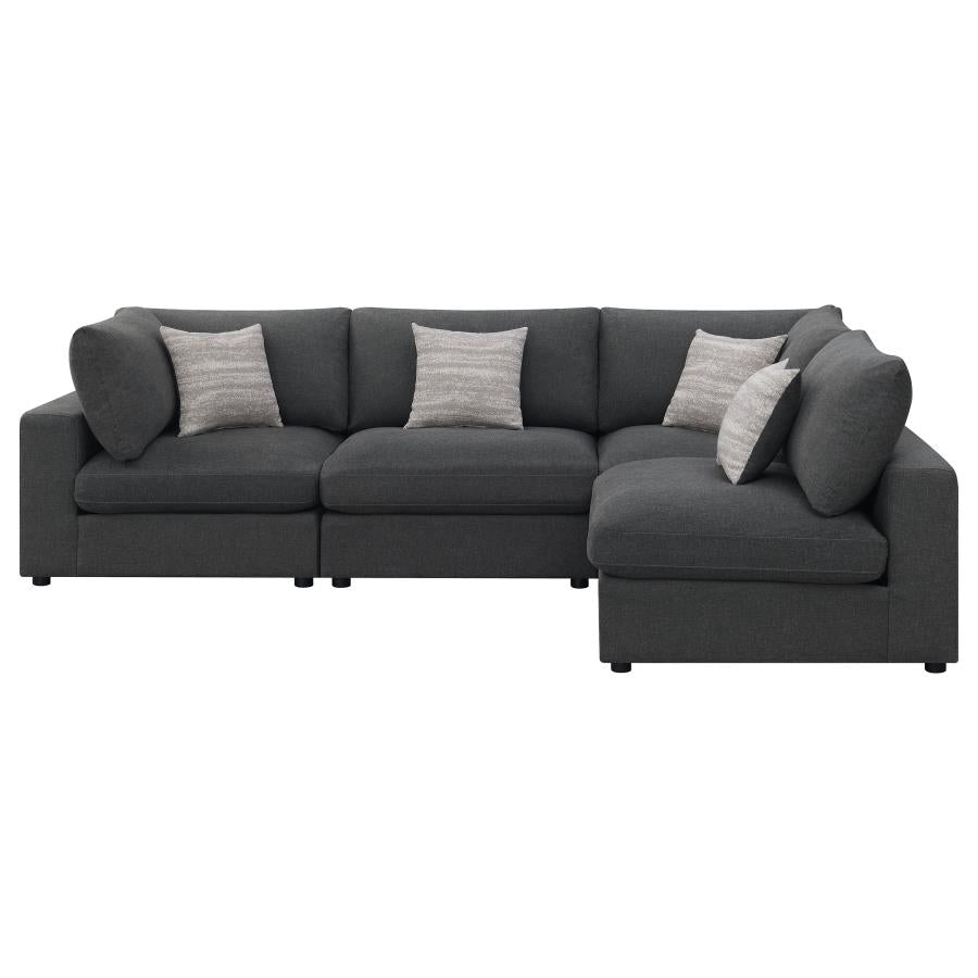 Serene Grey 4 Pc Sectional