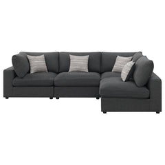 Serene Grey 4 Pc Sectional