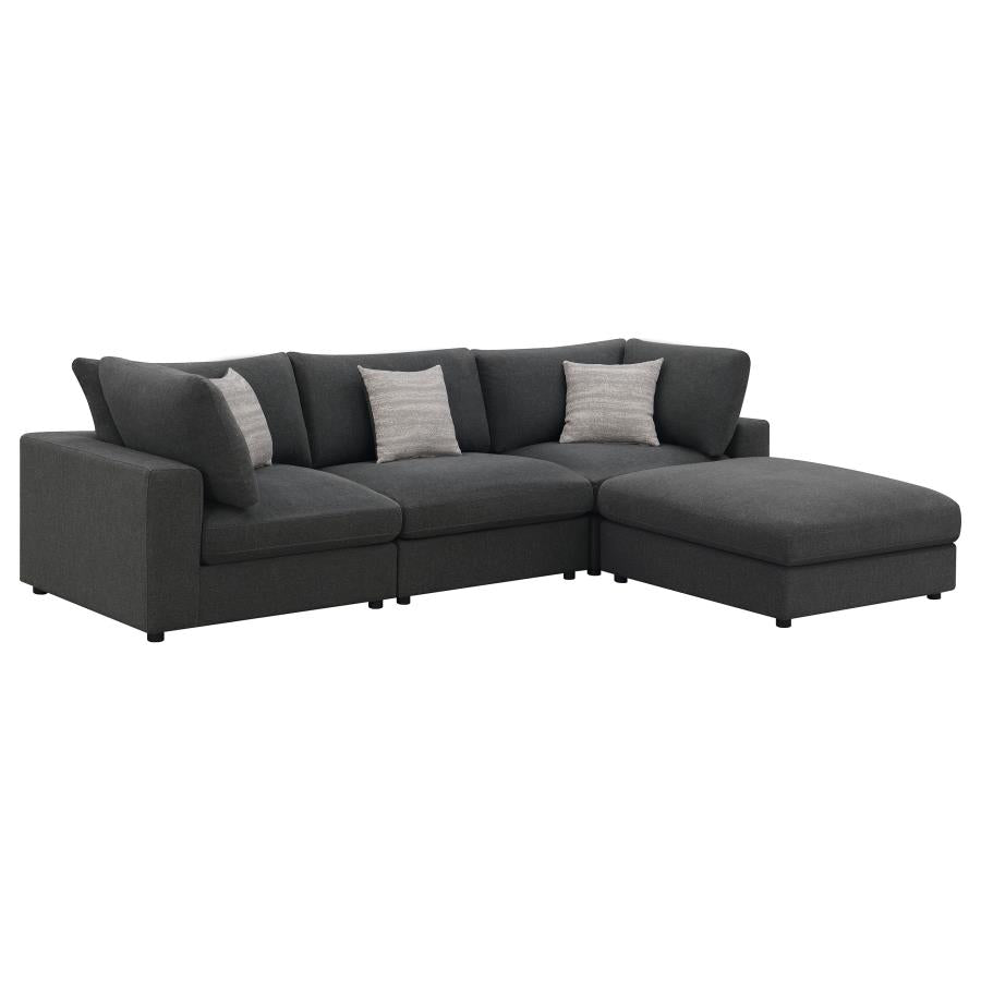Serene Grey 4 Pc Sectional