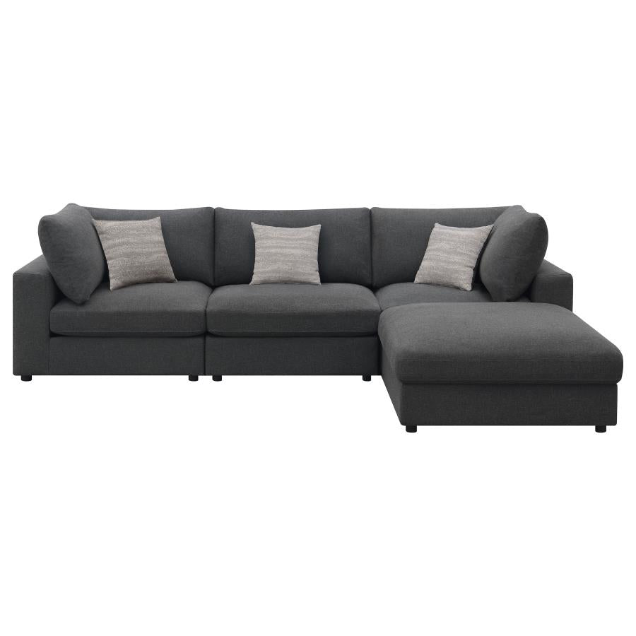 Serene Grey 4 Pc Sectional