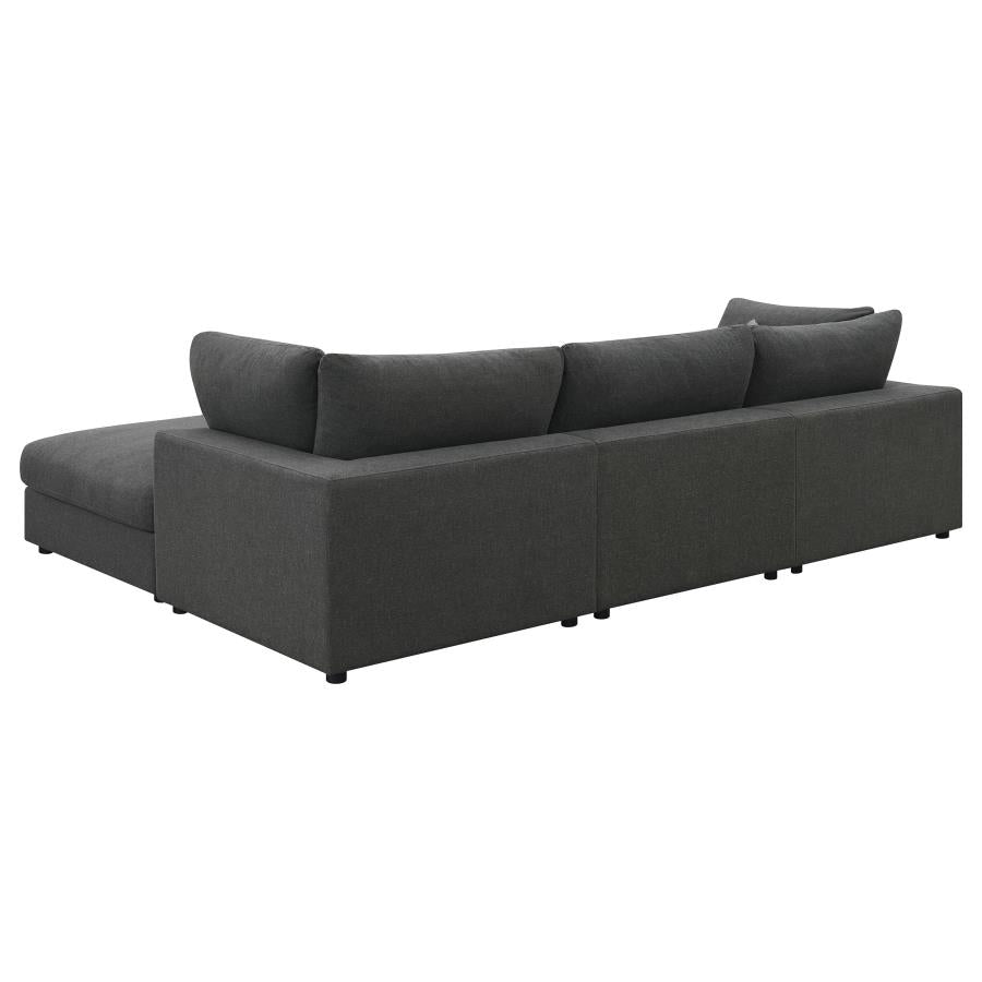 Serene Grey 4 Pc Sectional
