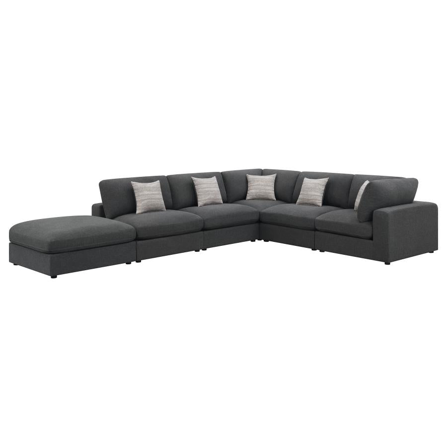 Serene Grey 6 Pc Sectional
