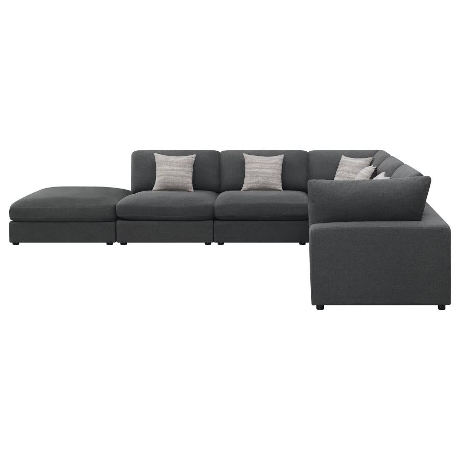 Serene Grey 6 Pc Sectional