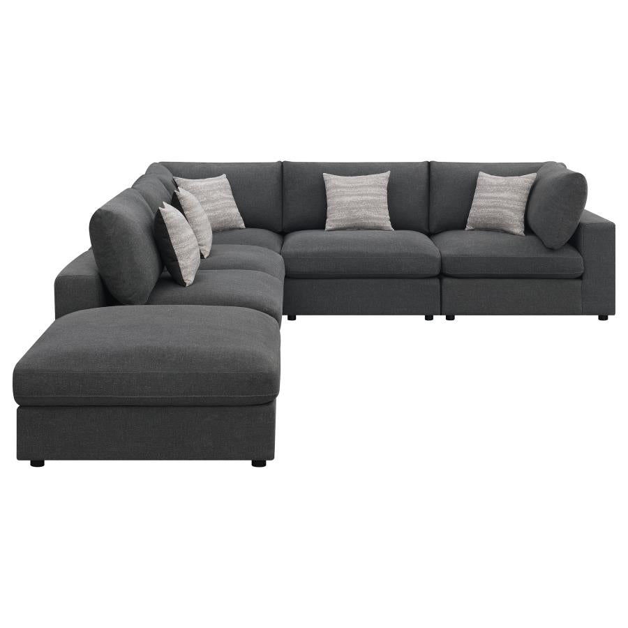 Serene Grey 6 Pc Sectional