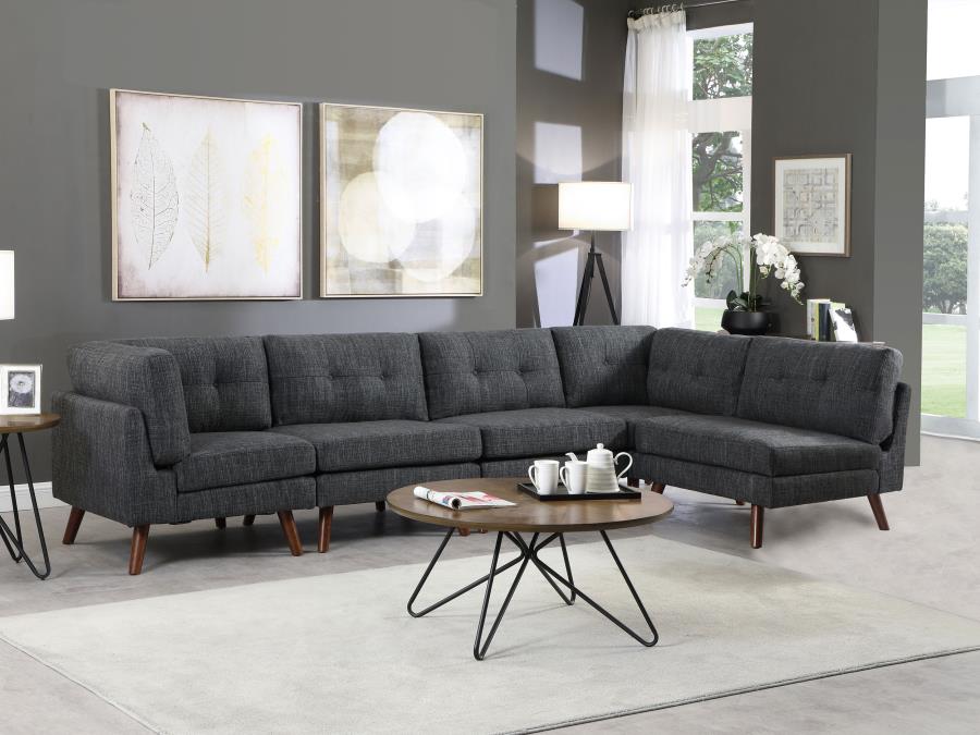 Churchill Grey 5 Pc Sectional