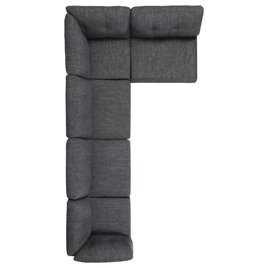 Churchill Grey 5 Pc Sectional
