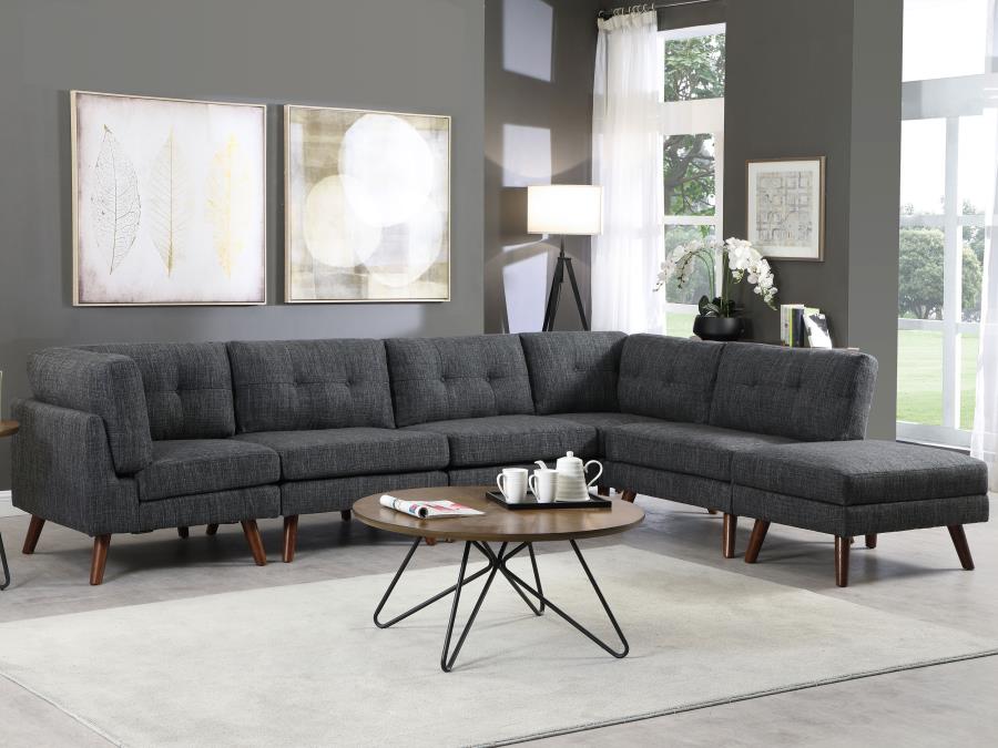 Churchill Grey 6 Pc Sectional