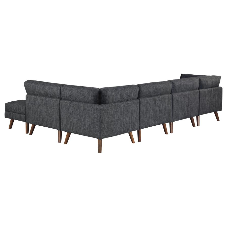 Churchill Grey 6 Pc Sectional