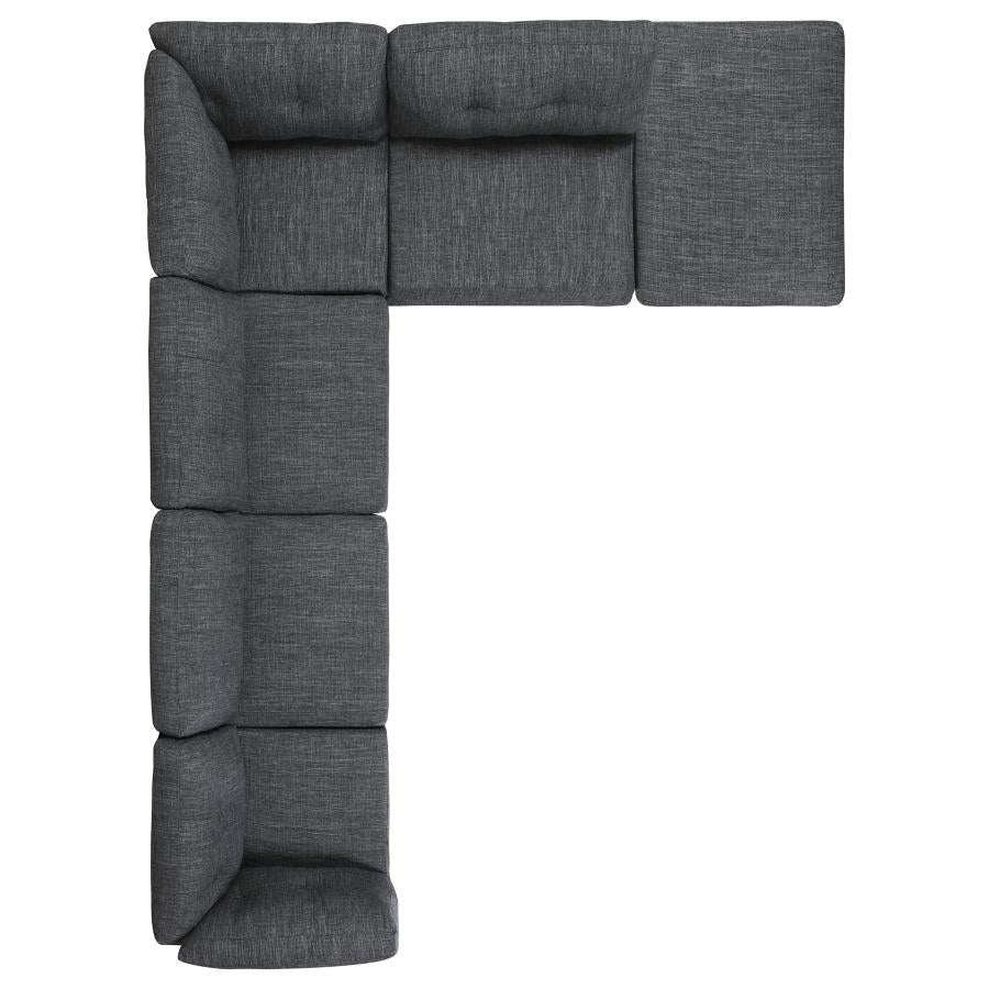 Churchill Grey 6 Pc Sectional