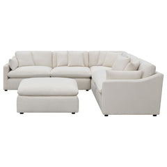 Hobson Ivory 6 Pc Sectional