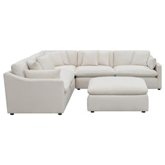 Hobson Ivory 6 Pc Sectional