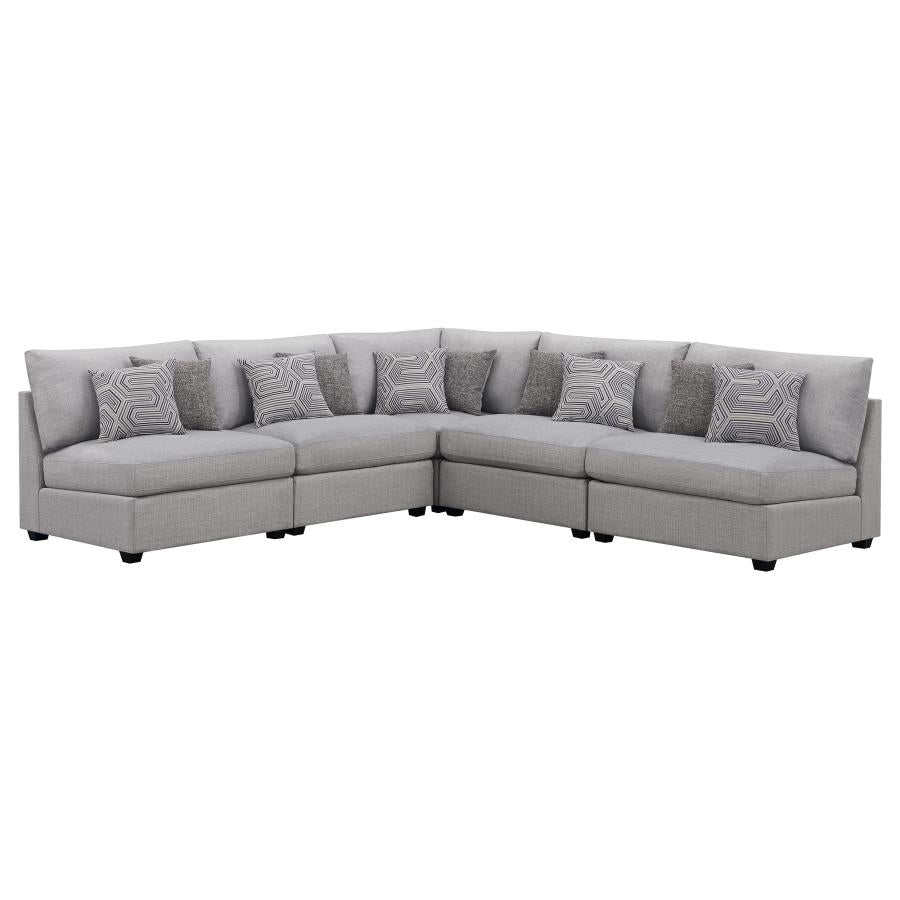 Cambria Grey 5 Pc Sectional