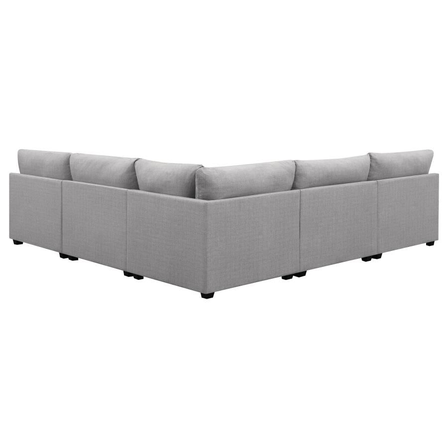 Cambria Grey 5 Pc Sectional