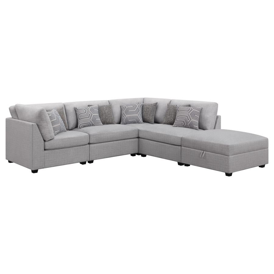 Cambria Grey 5 Pc Sectional