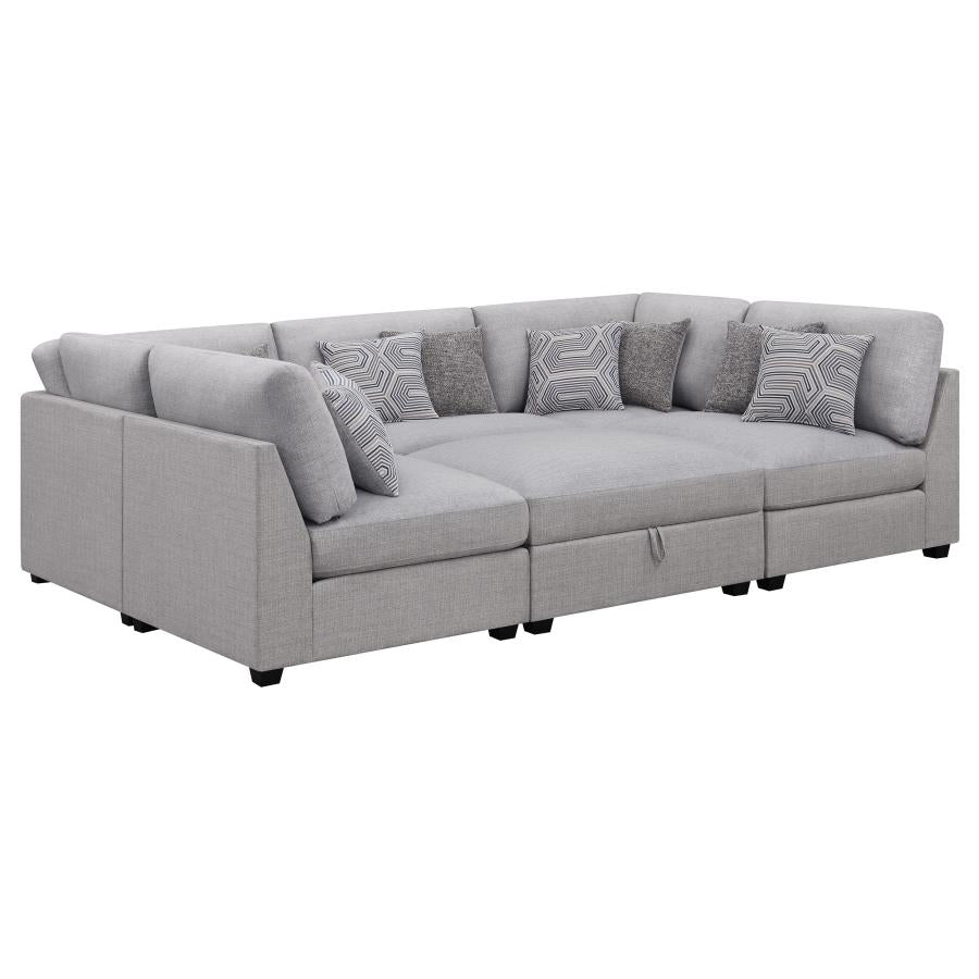 Cambria Grey 6 Pc Sectional