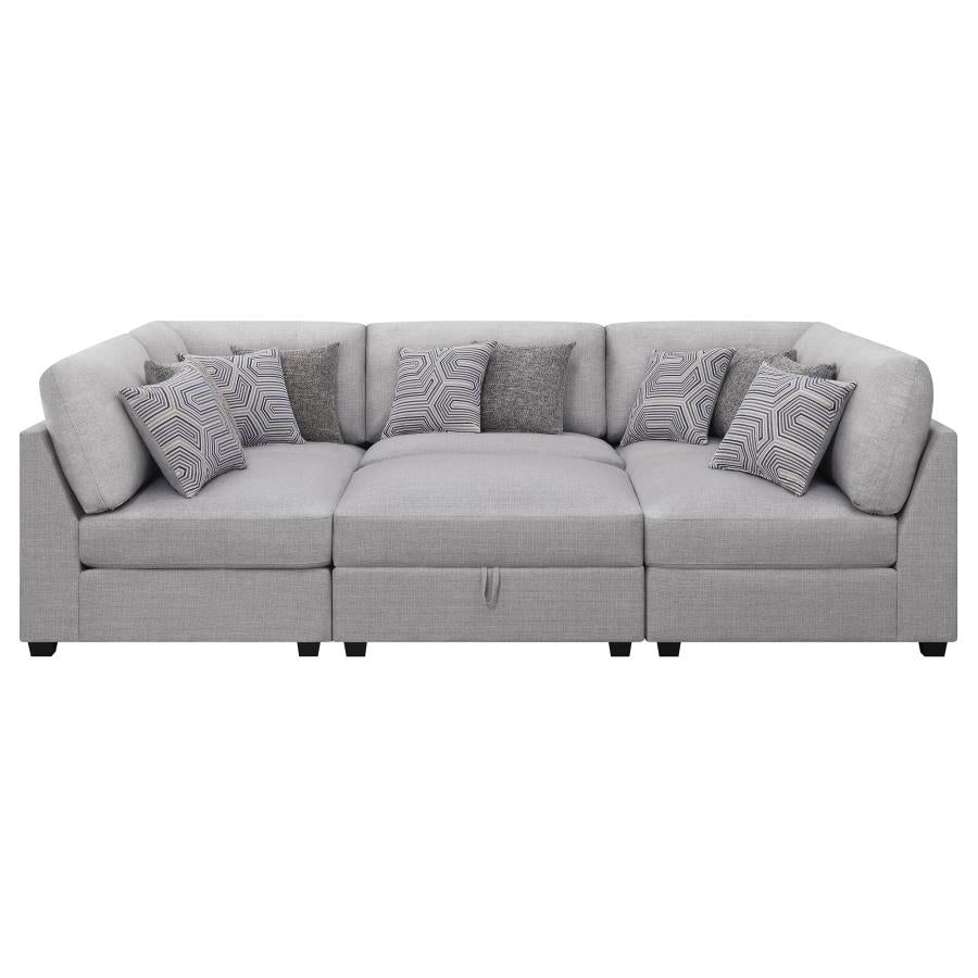 Cambria Grey 6 Pc Sectional