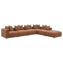 Jennifer Brown 6 Pc Sectional